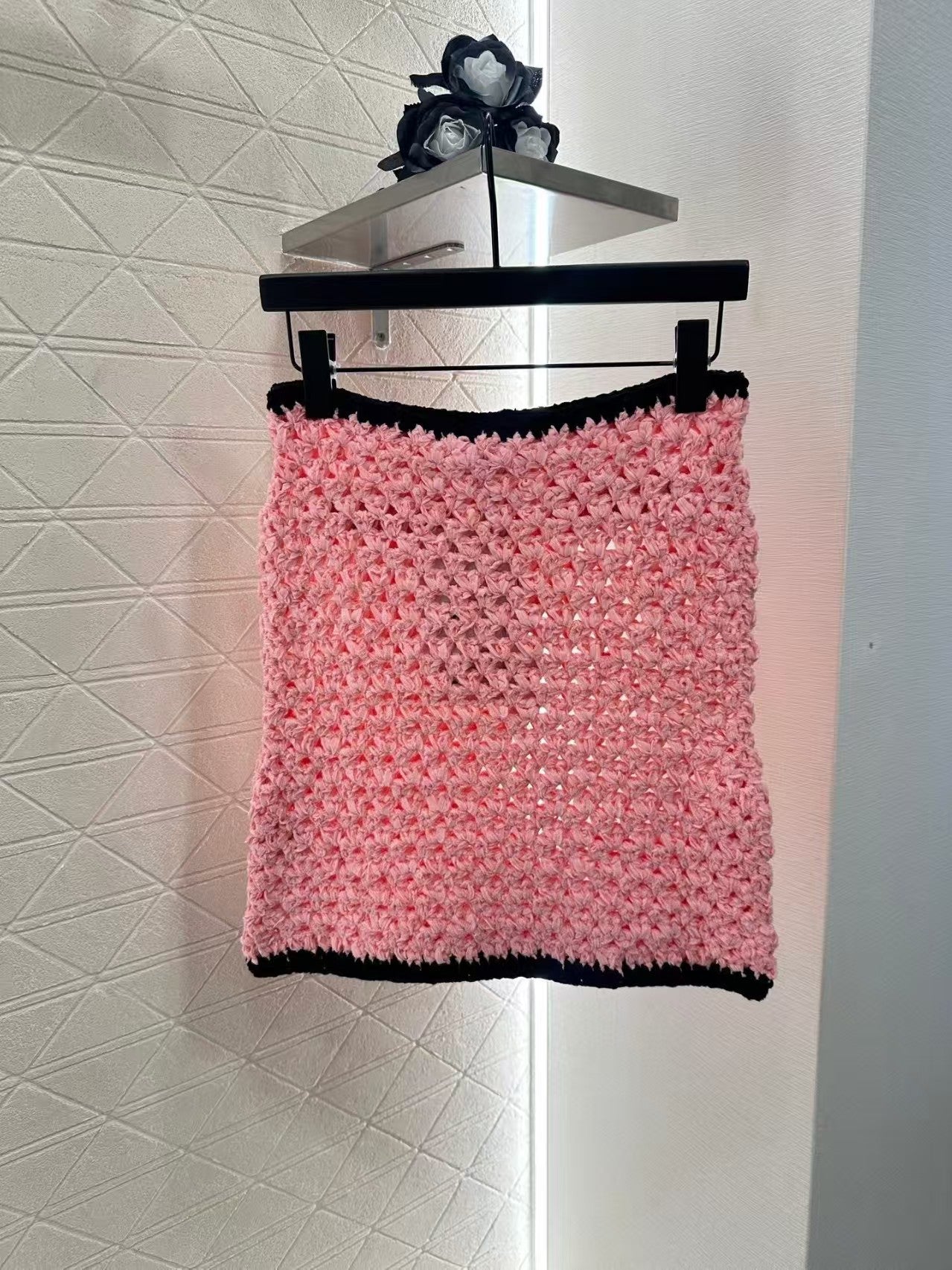 Black Threaded Contrast Suit