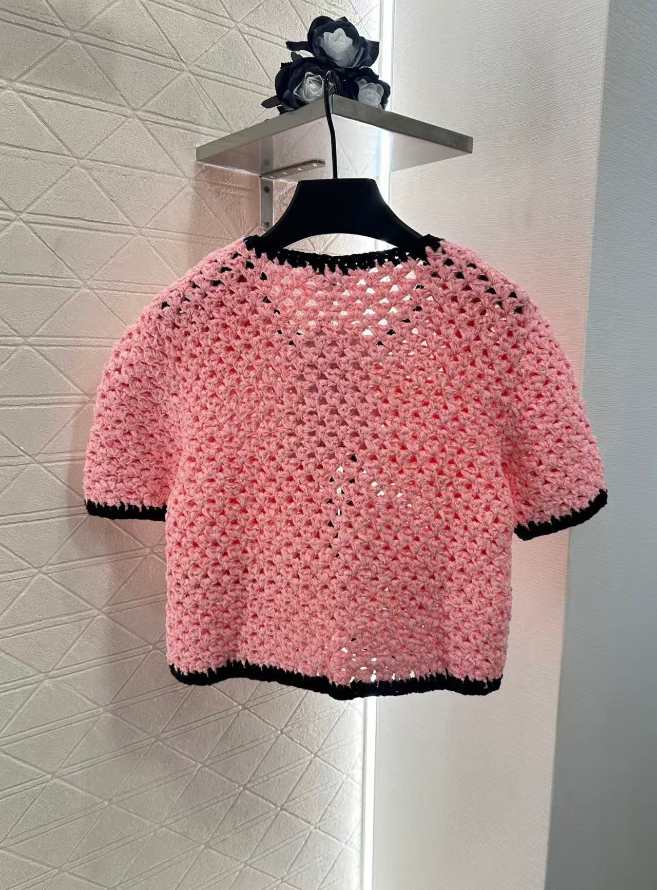 Black Threaded Contrast Suit