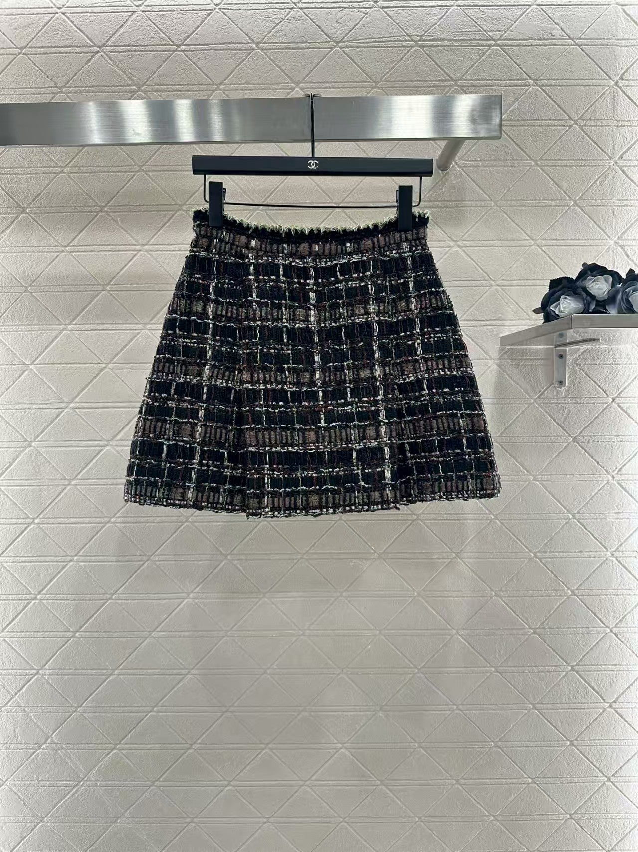 Twill soft tweed jacket + skirt set