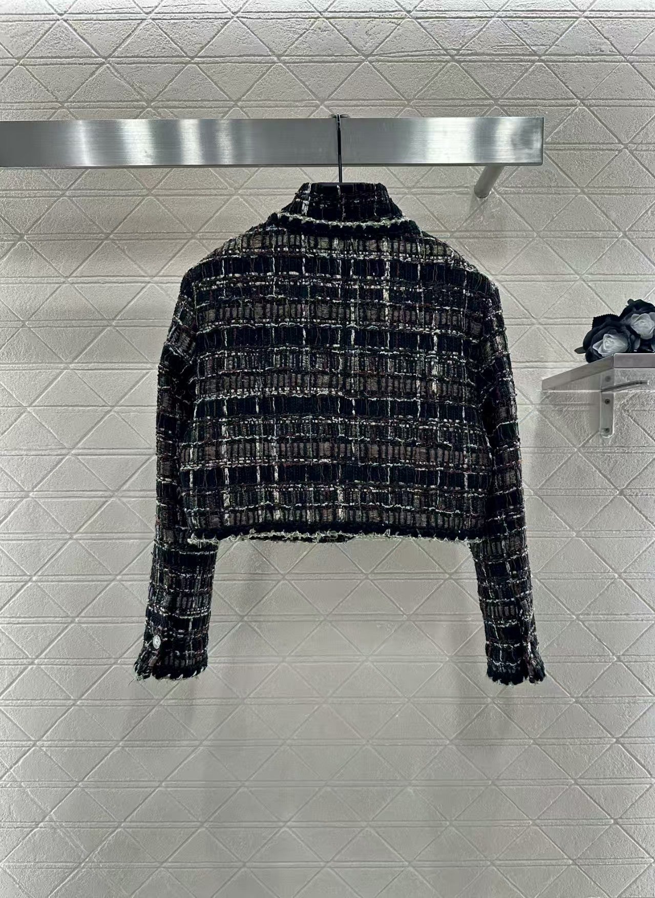 Twill soft tweed jacket + skirt set