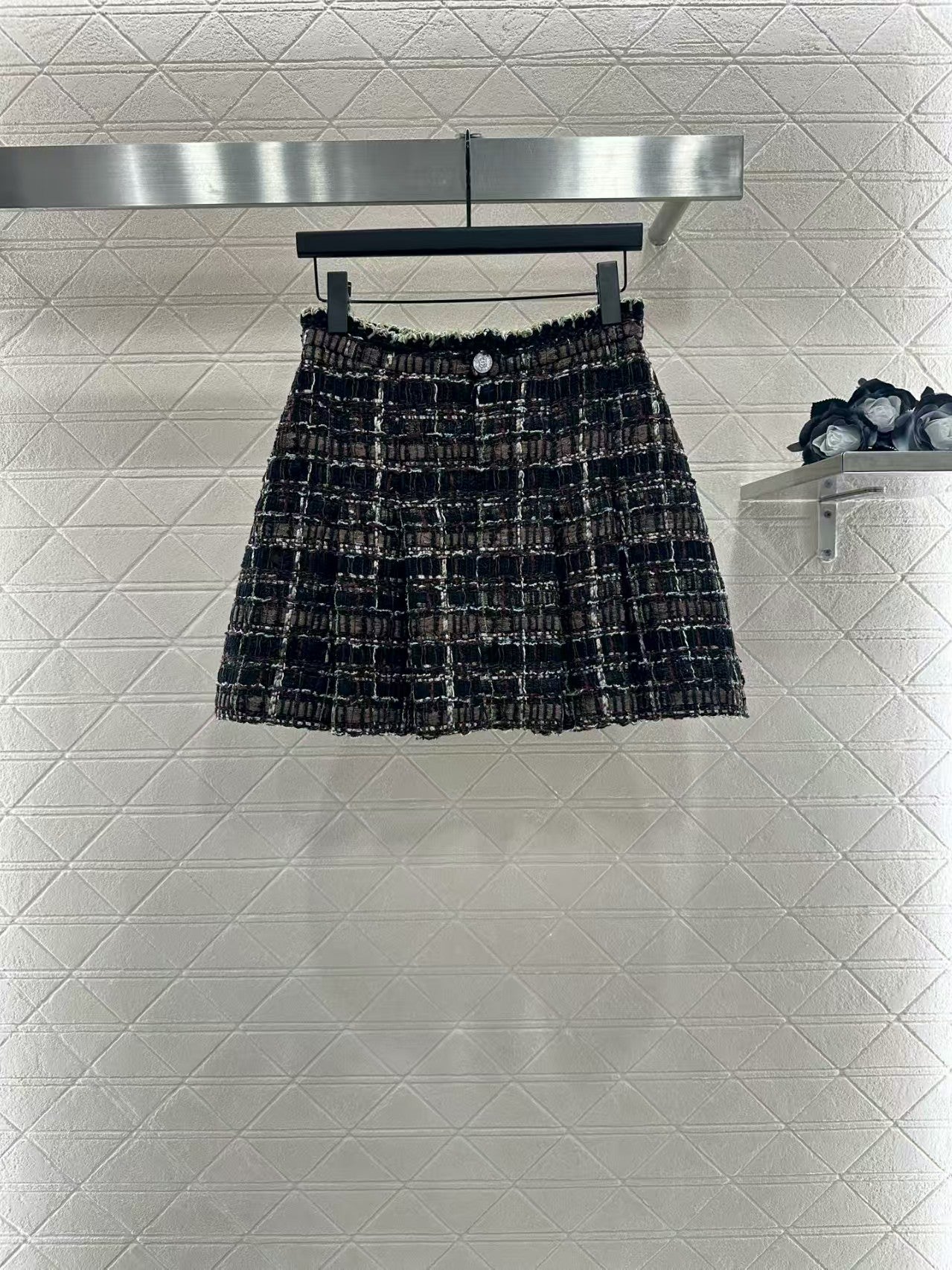 Twill soft tweed jacket + skirt set