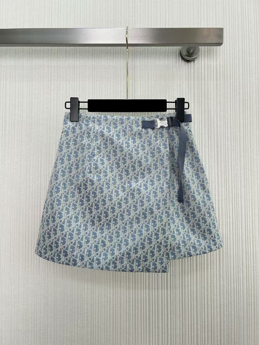 Classic monogram side skirt pants