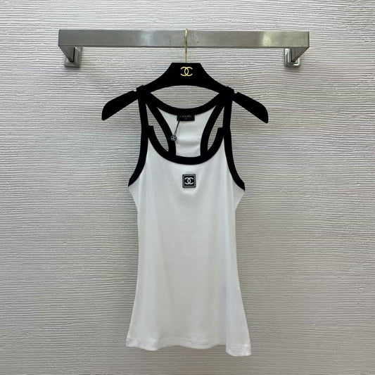 Black and white contrast camisole
