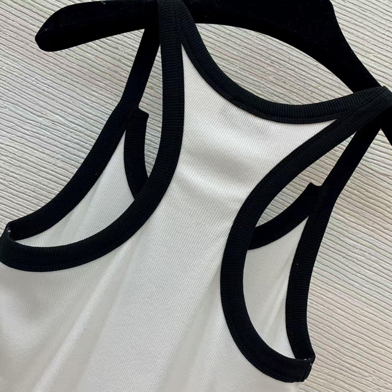 Black and white contrast camisole