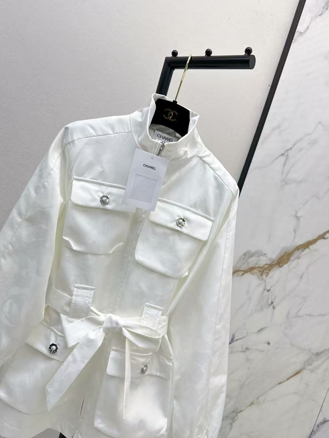 New jacquard stand collar waist coat