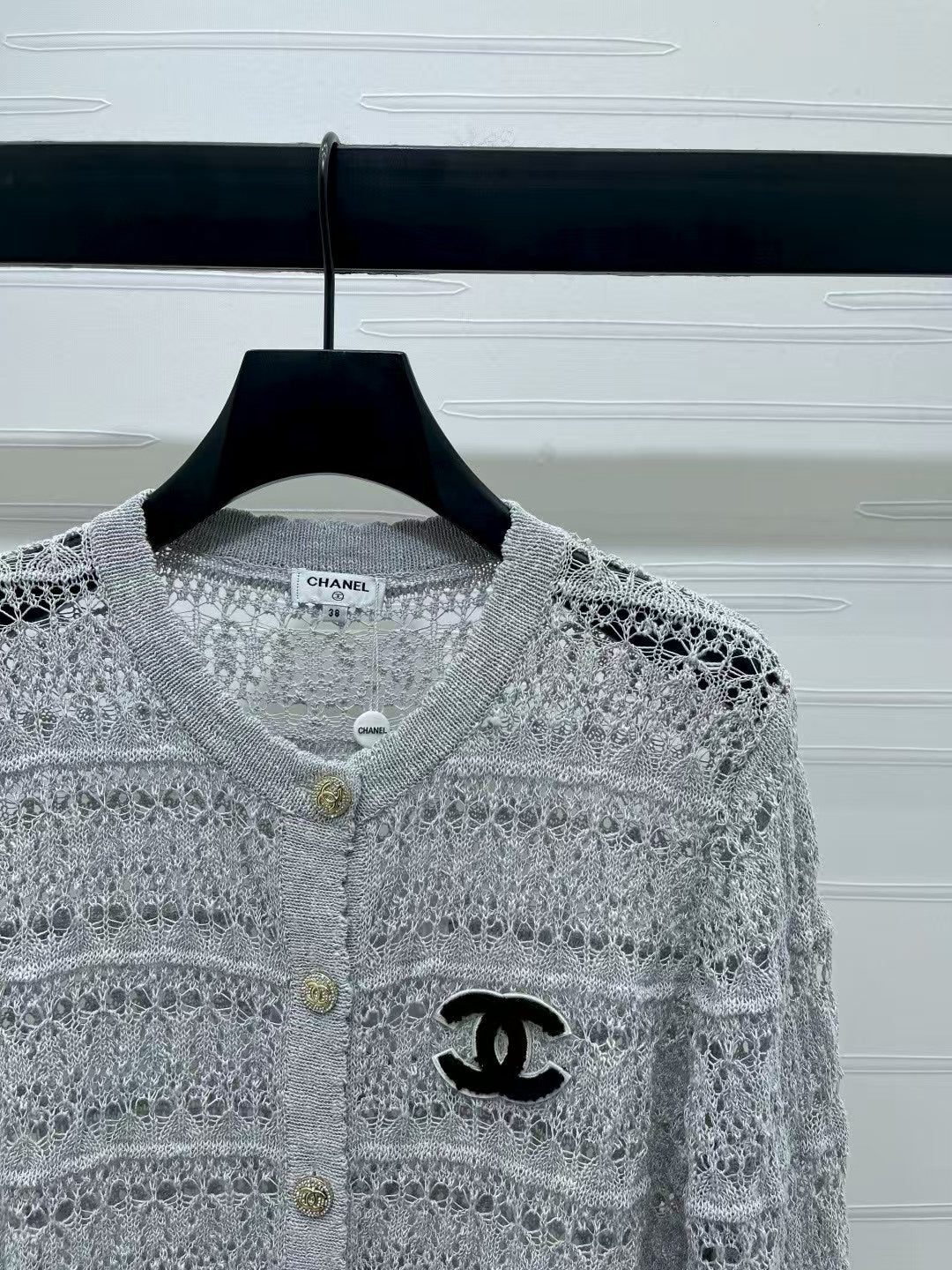 Hollow Crochet Knit Cardigan