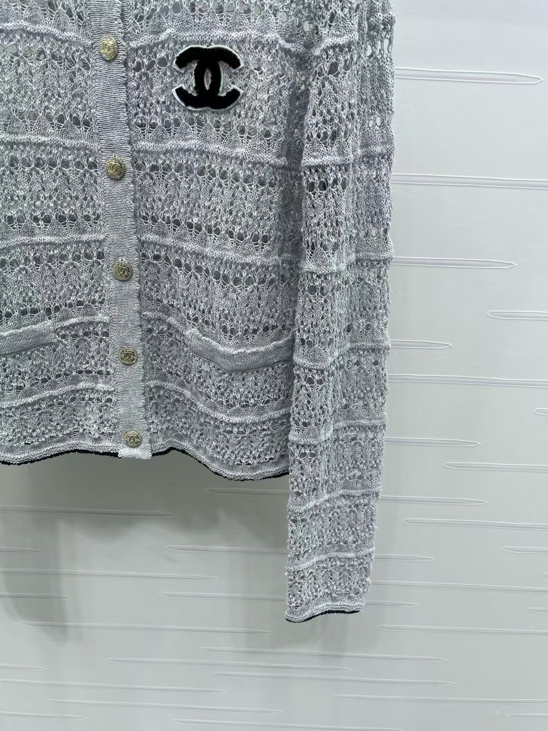 Hollow Crochet Knit Cardigan