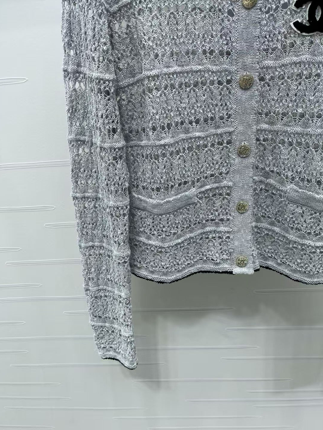 Hollow Crochet Knit Cardigan