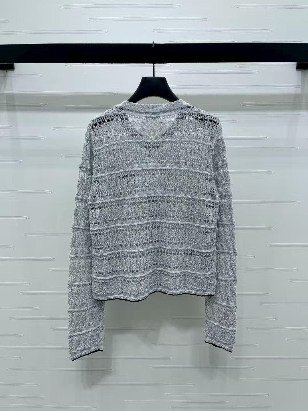 Hollow Crochet Knit Cardigan