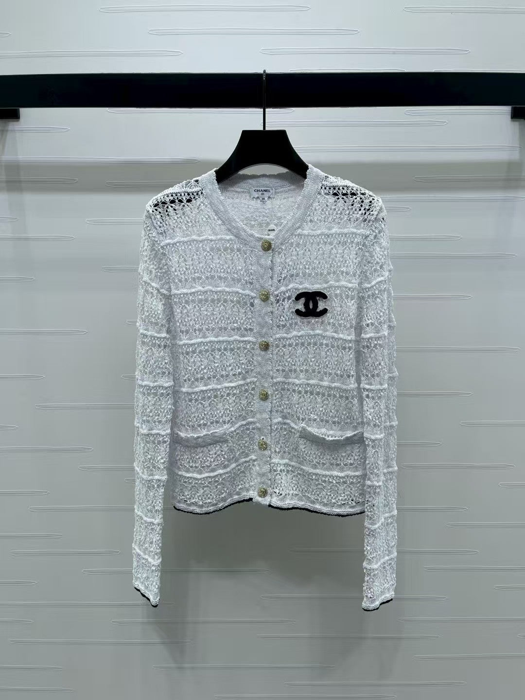 Hollow Crochet Knit Cardigan