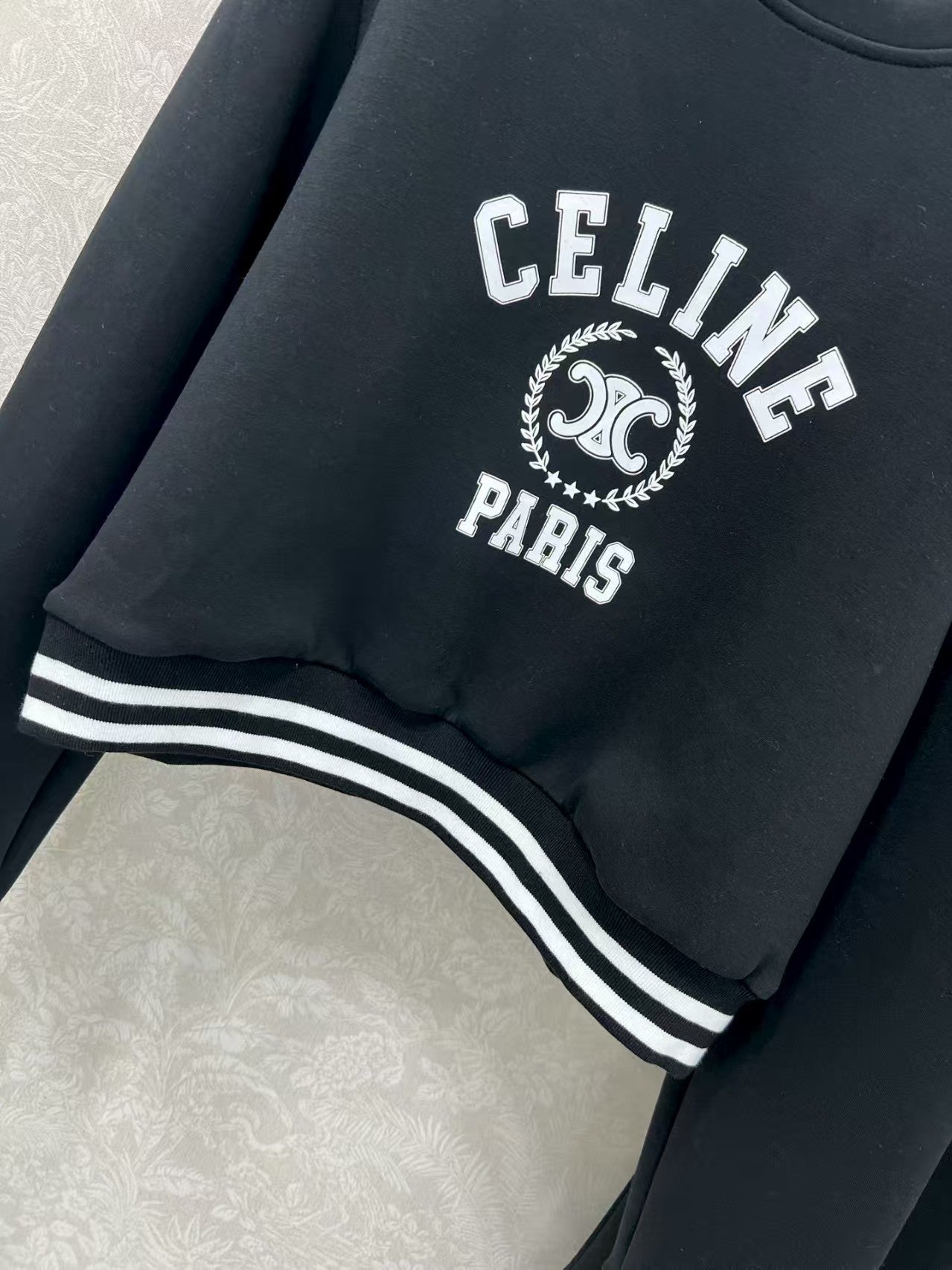 New round neck hem ribbon suit