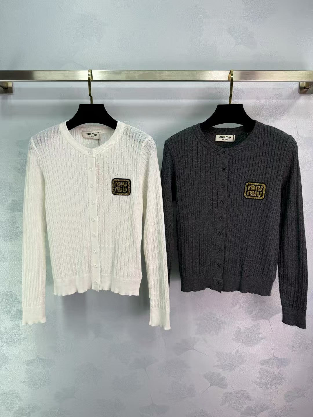 New wheat ear logo cardigan