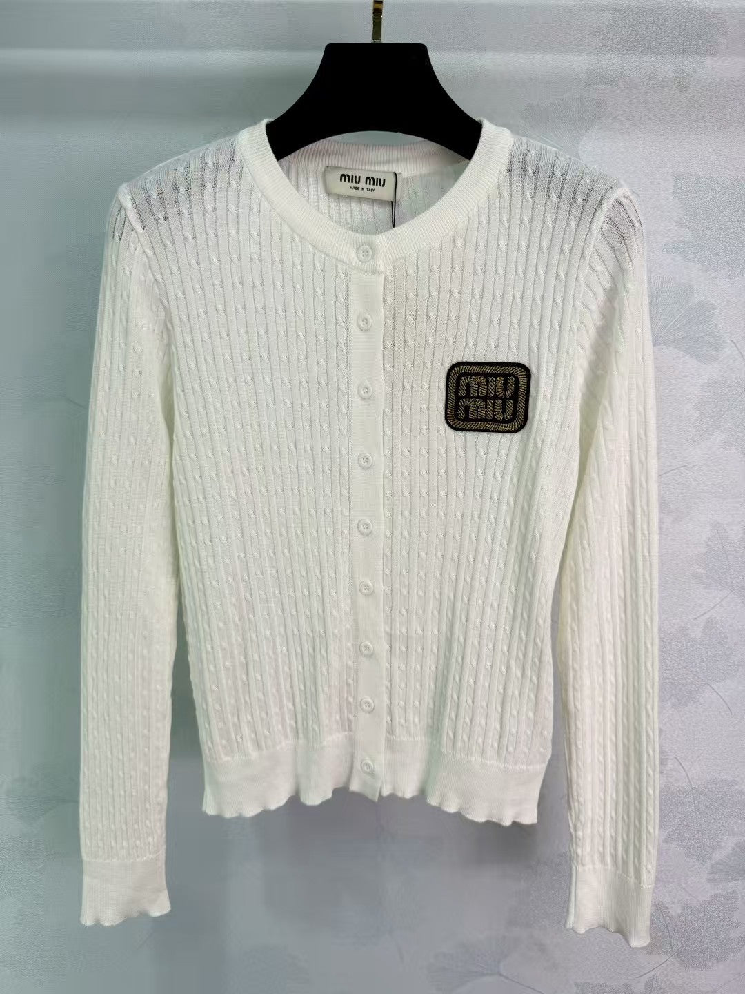 New wheat ear logo cardigan