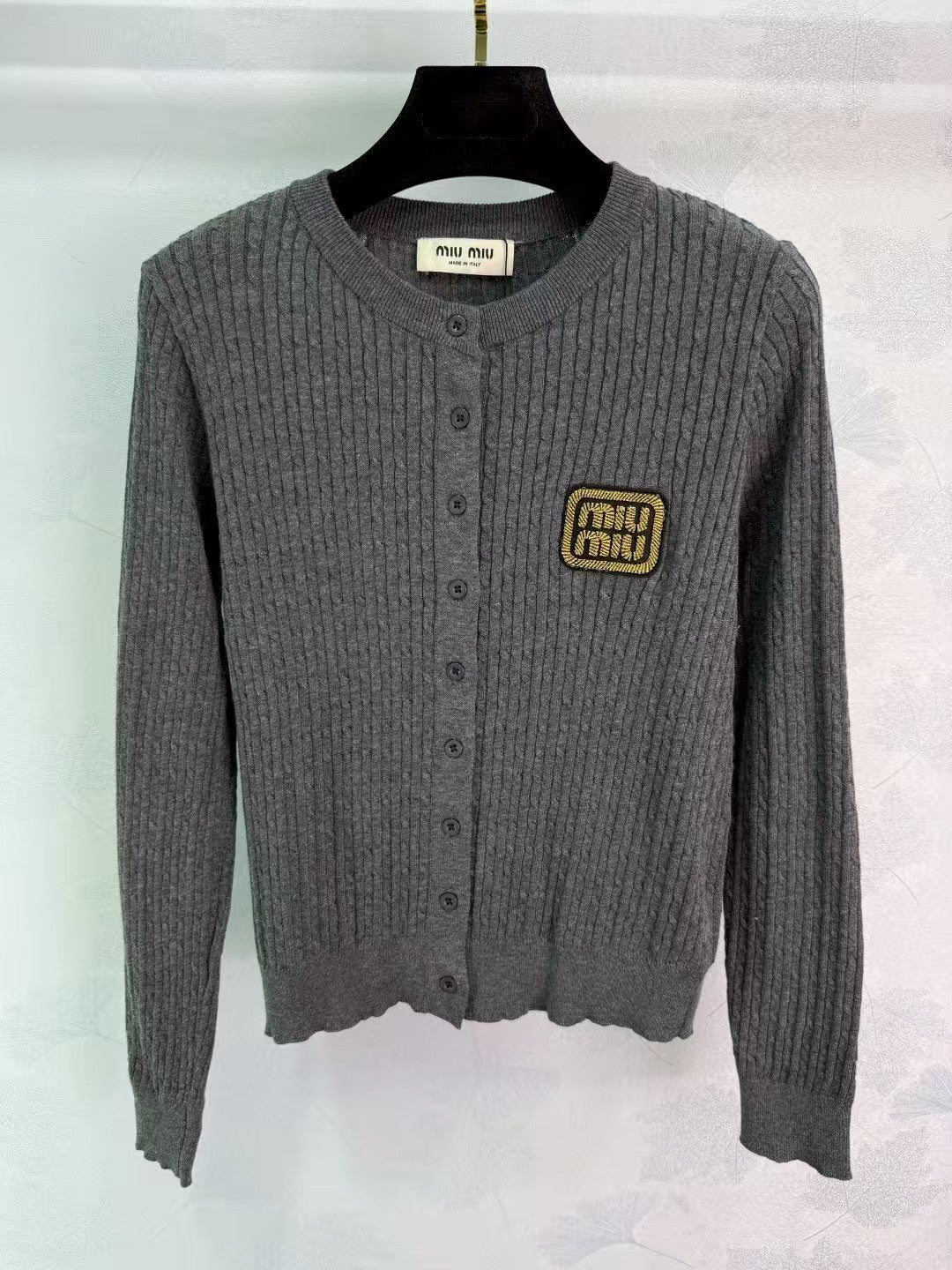 New wheat ear logo cardigan