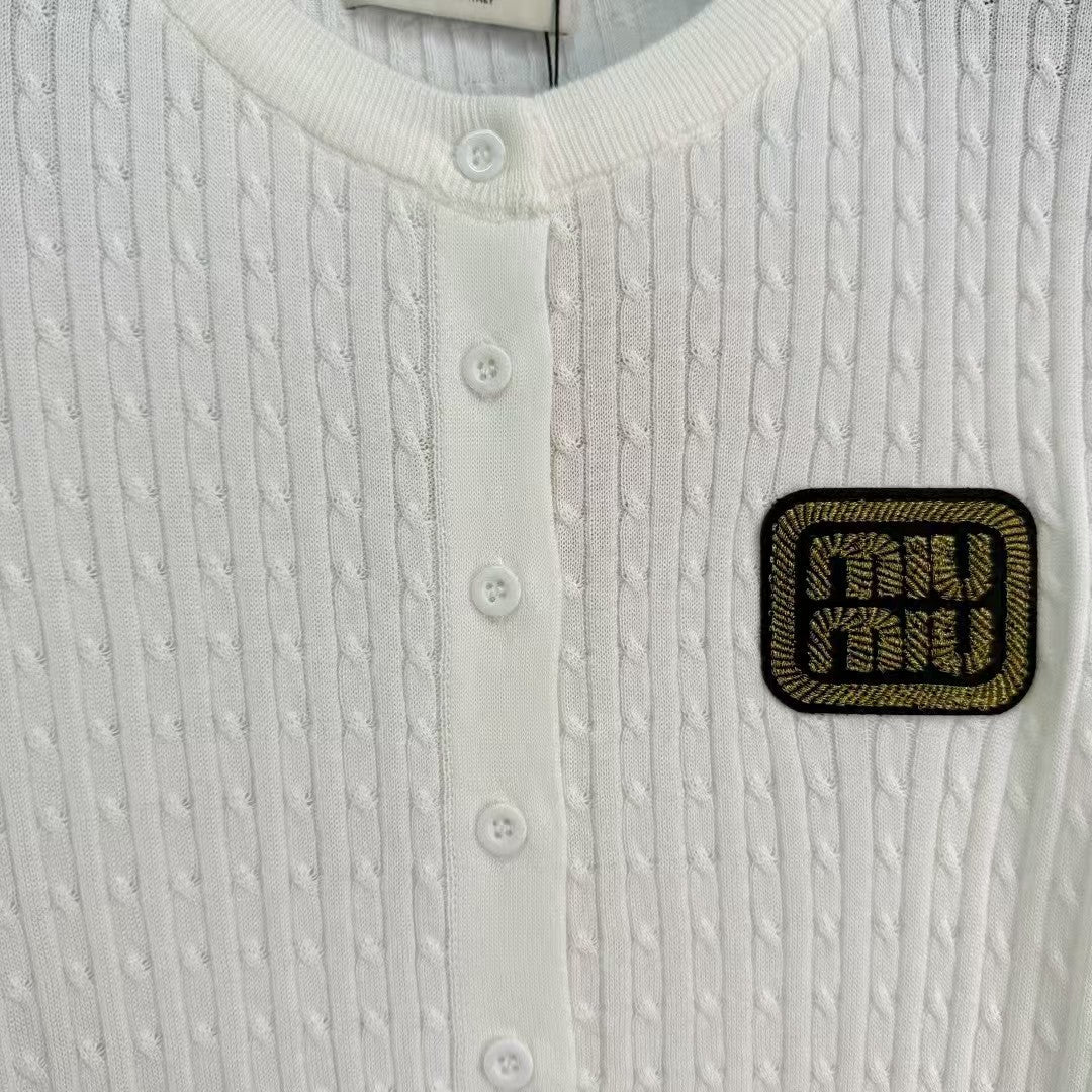 New wheat ear logo cardigan