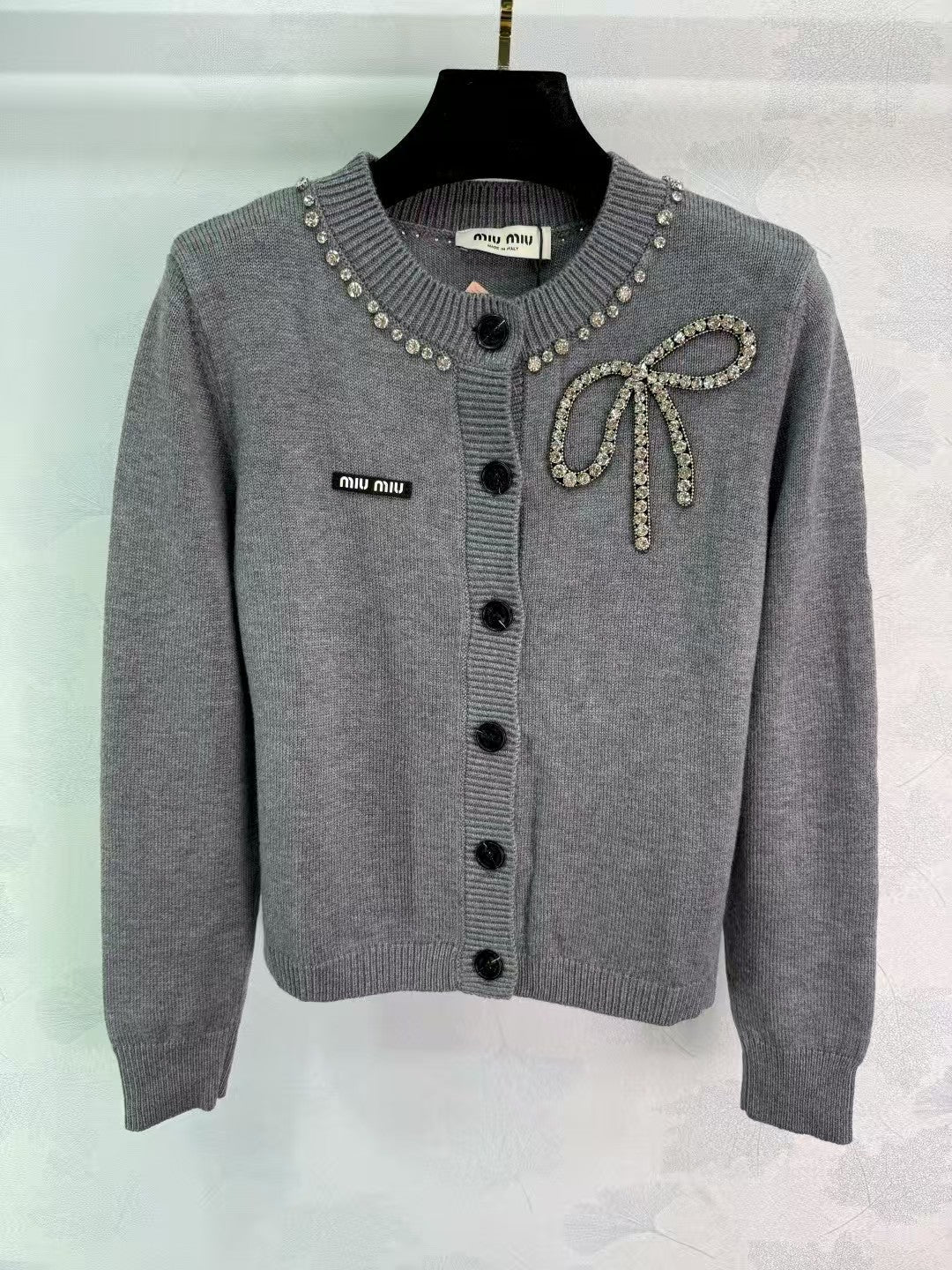 New Bow Knitted Cardigan