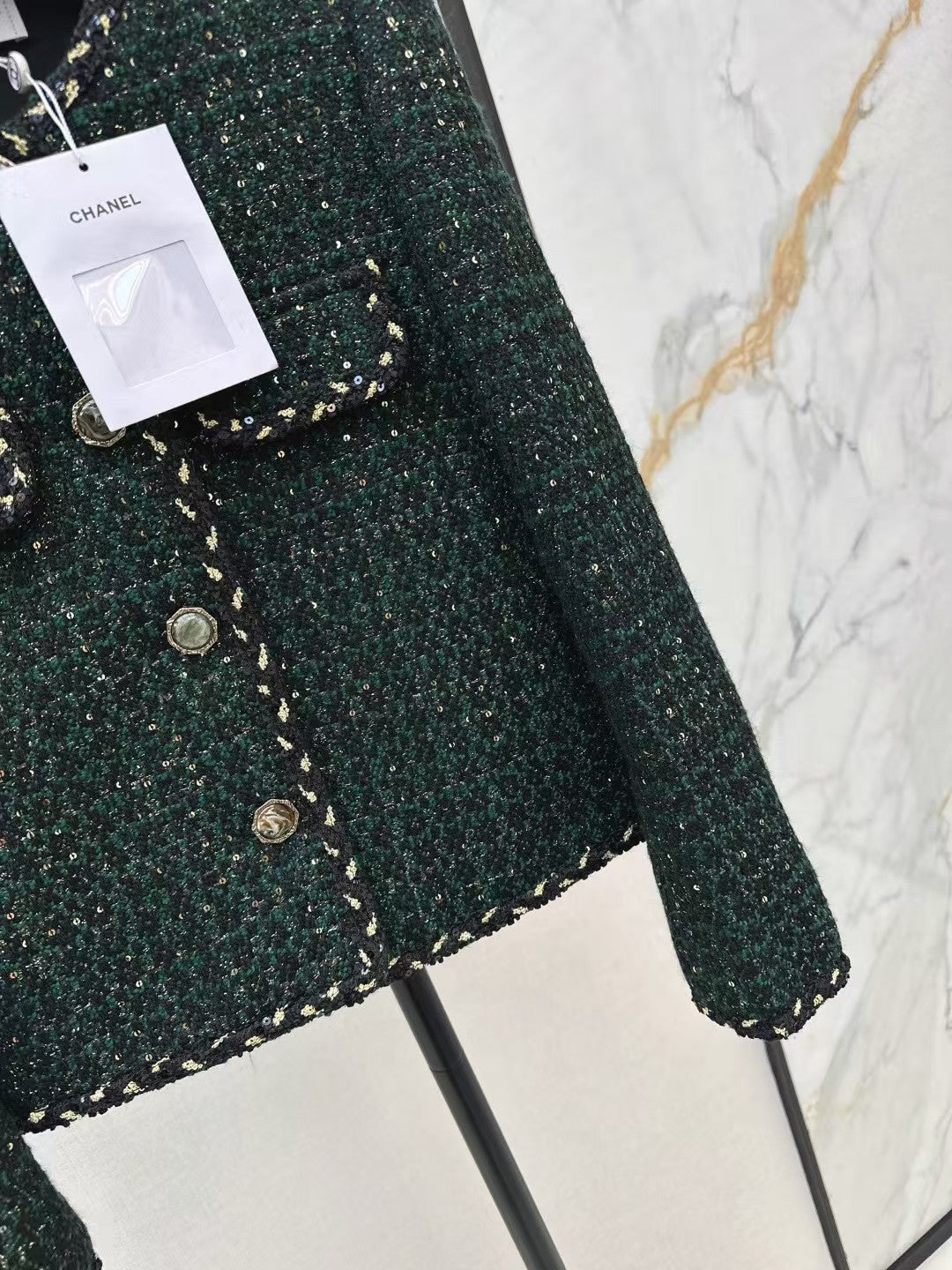 The latest autumn and winter small jacket with border design