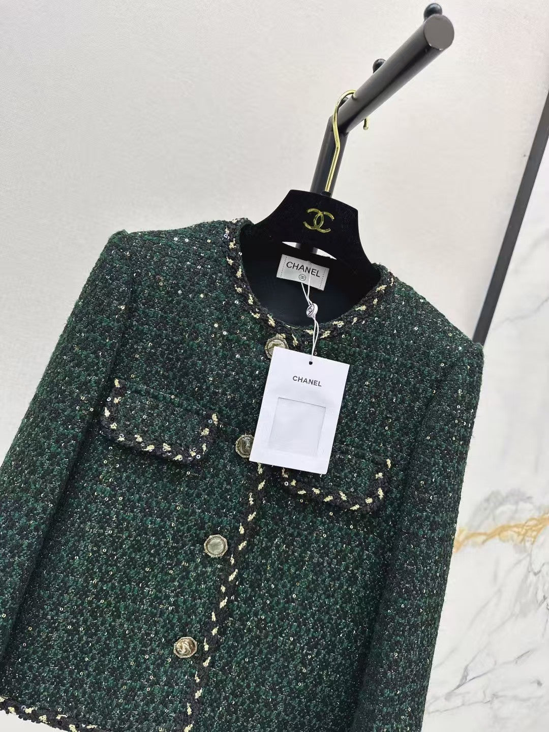 The latest autumn and winter small jacket with border design