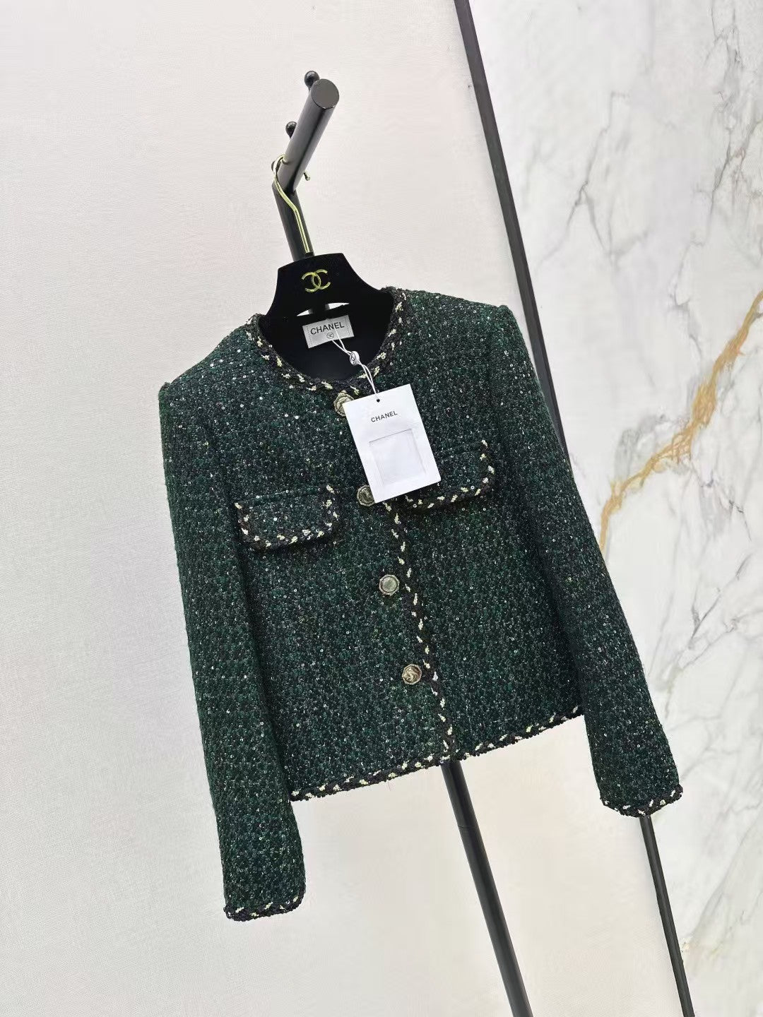 The latest autumn and winter small jacket with border design