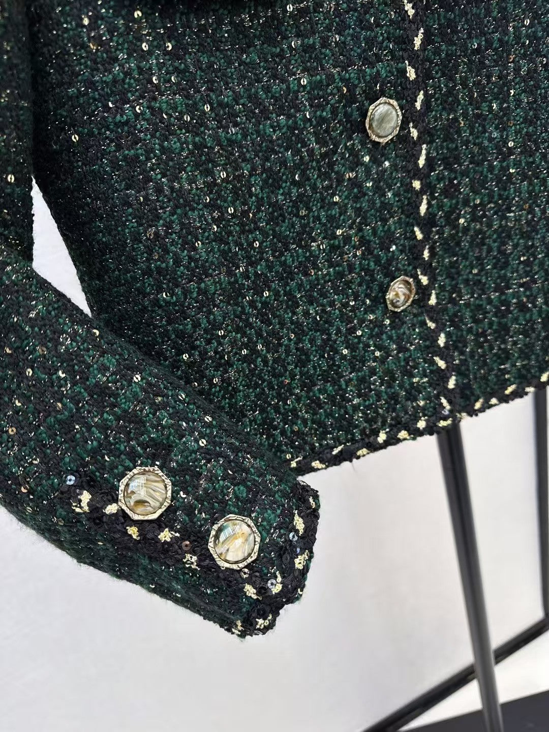 The latest autumn and winter small jacket with border design