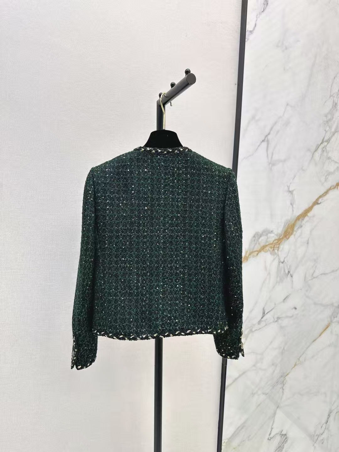 The latest autumn and winter small jacket with border design