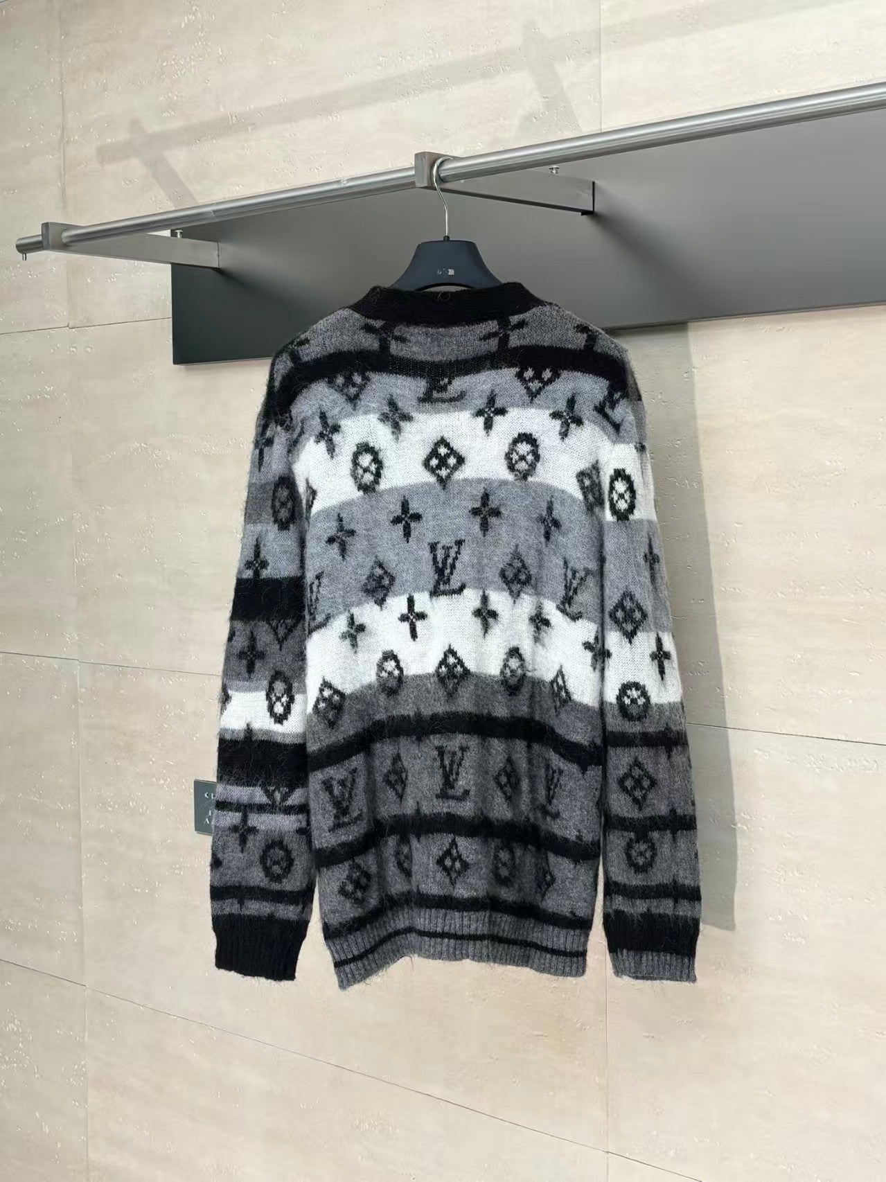 gradient mohair cardigan