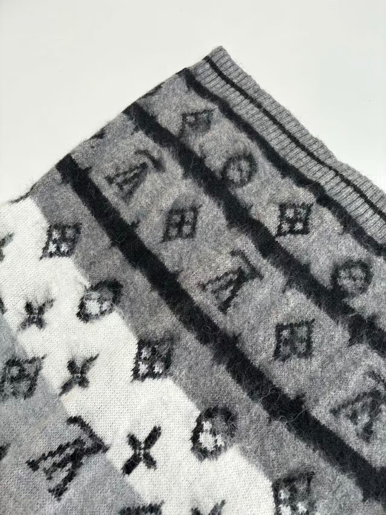 gradient mohair cardigan