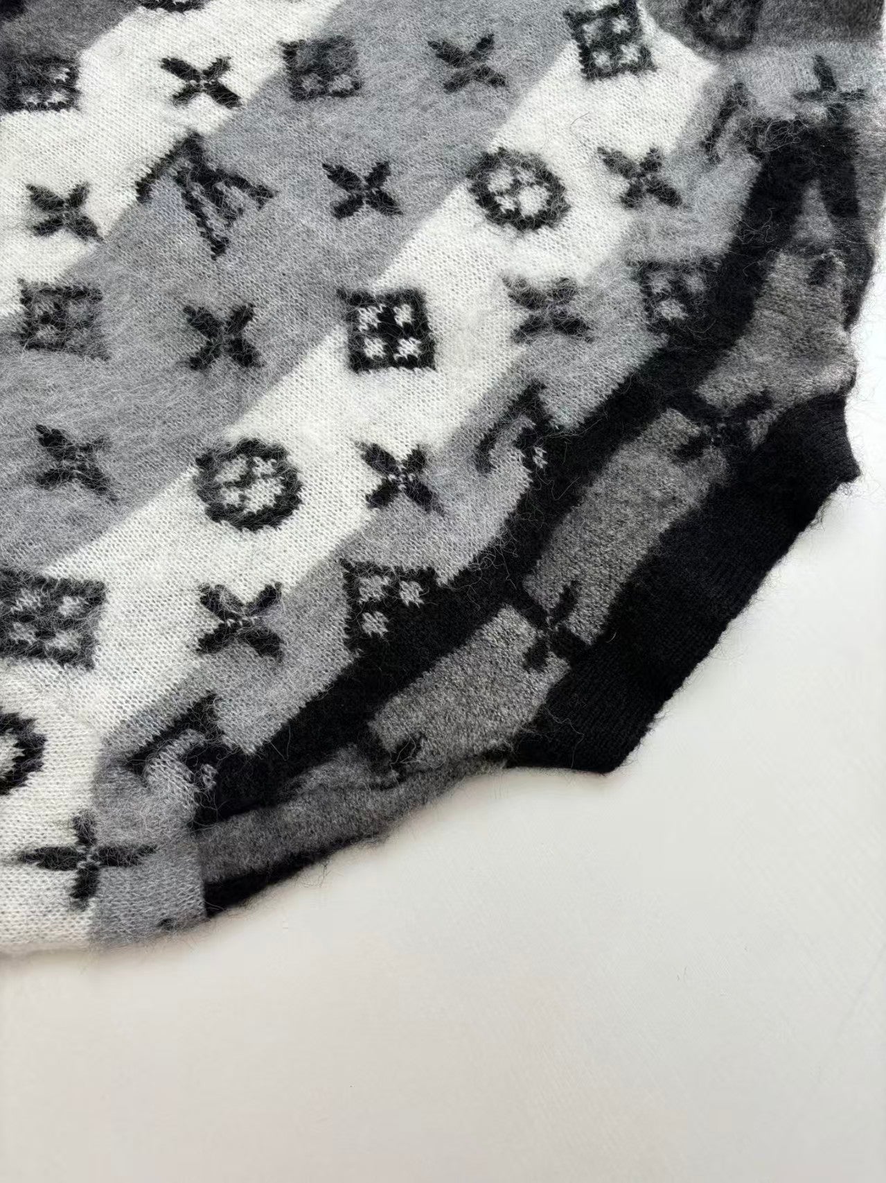 gradient mohair cardigan