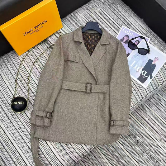 New lapel trench coat style suit jacket