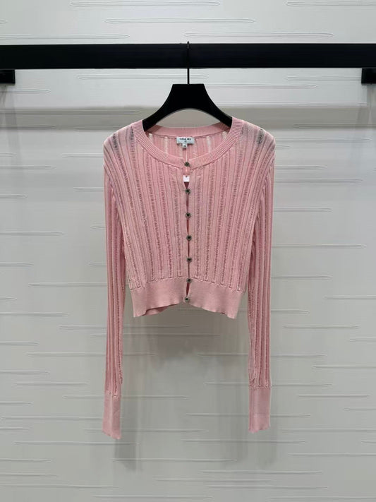 New hollow knit cardigan