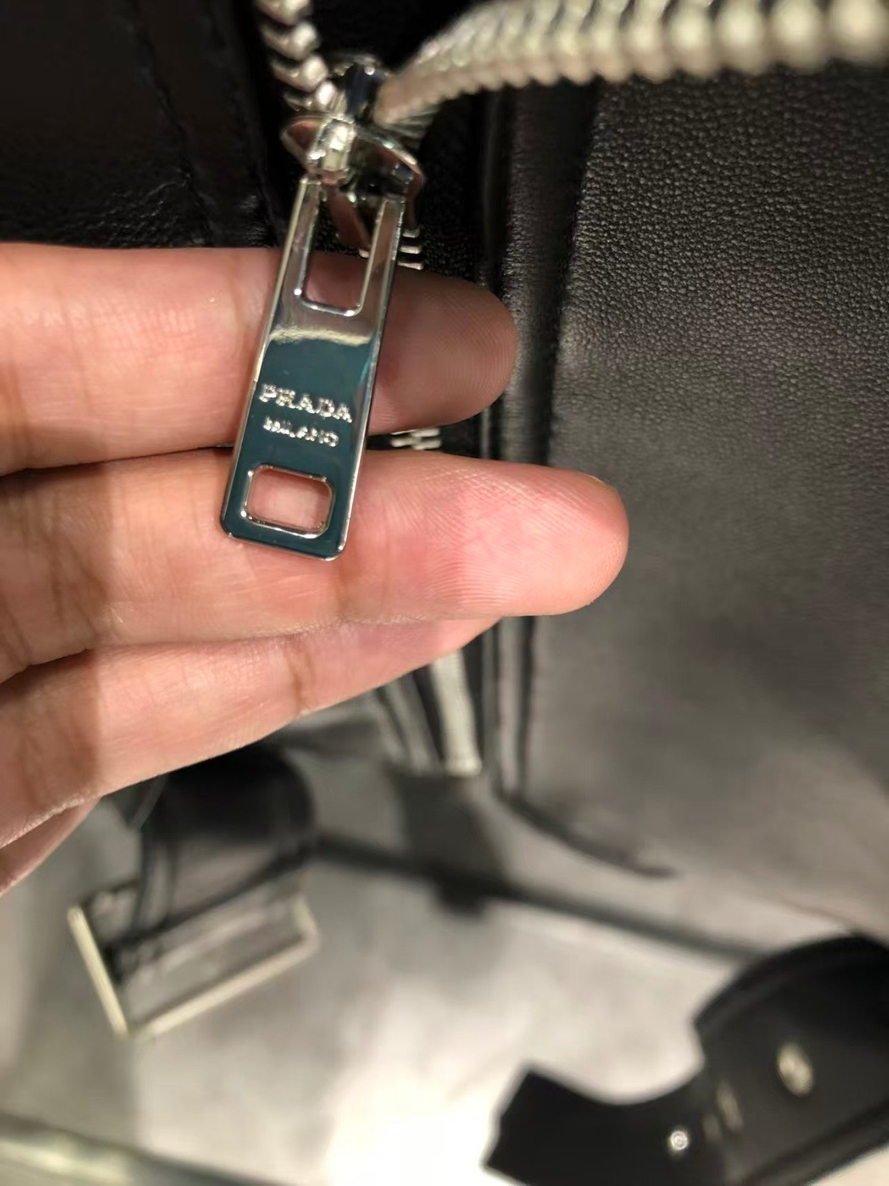 Short sheepskin motorcycle jacket