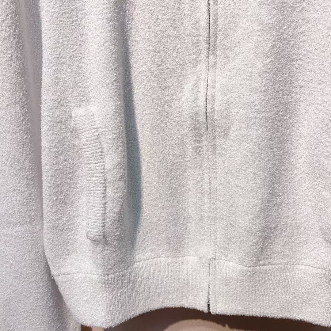 New lapel contrast color college style zipper jacket