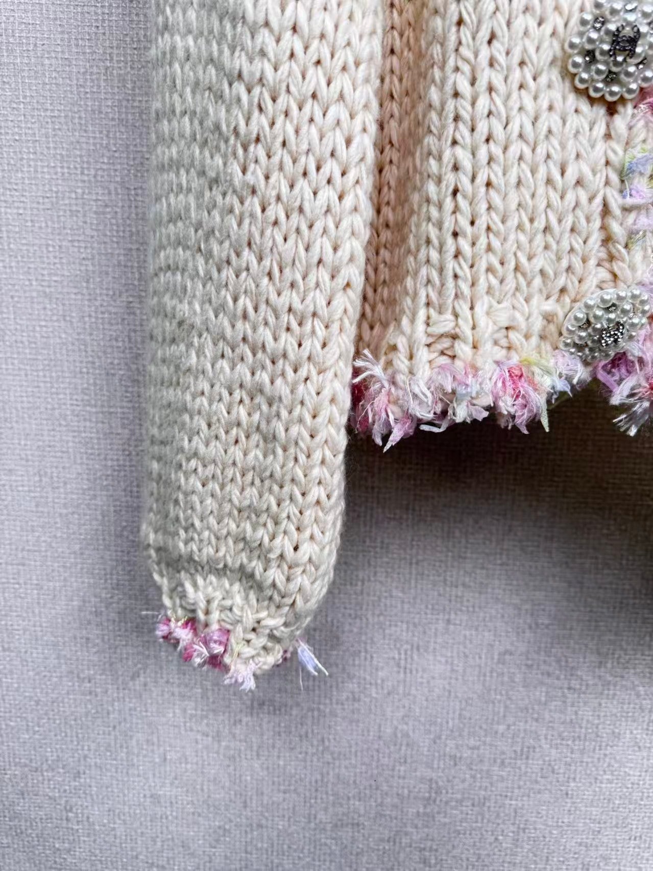 New Chunky Lace Cardigan Sweater