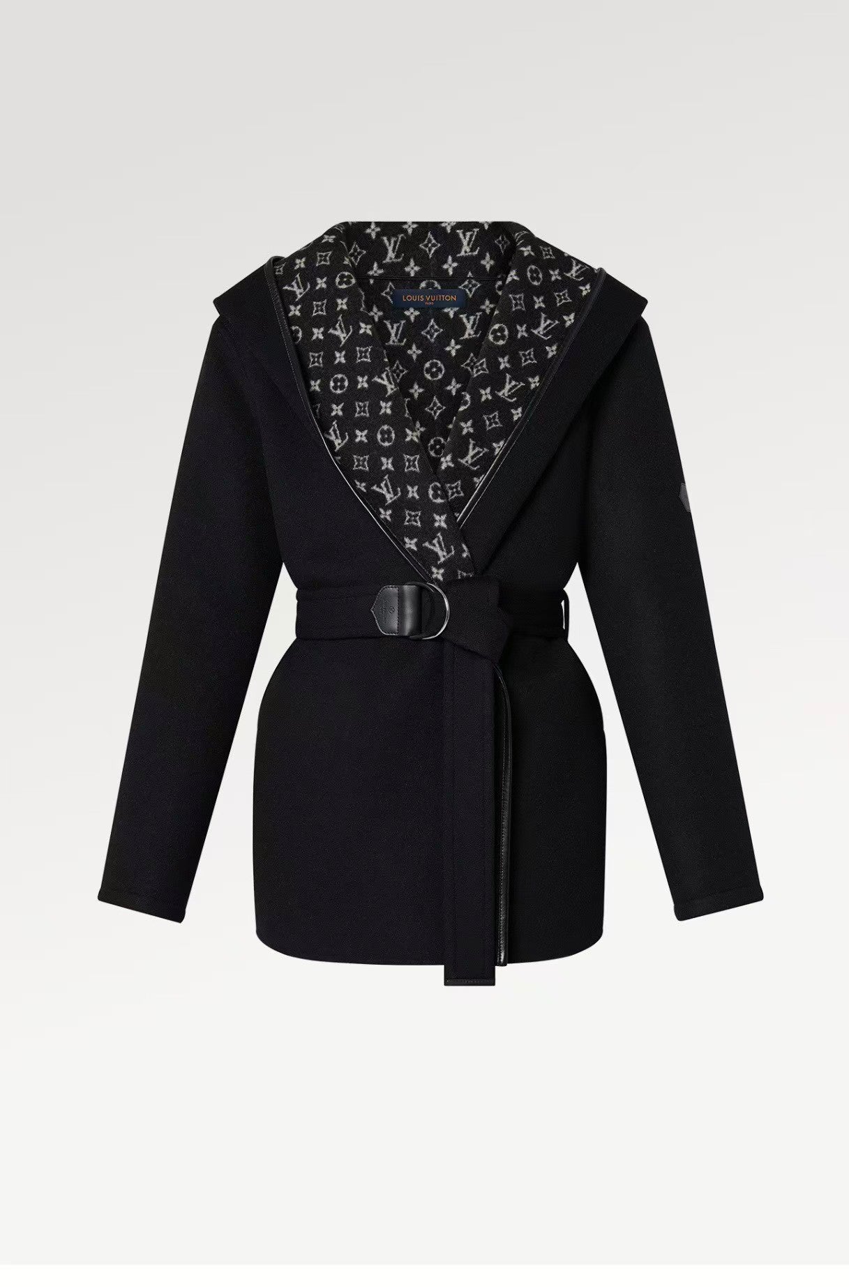 Classic monogram hooded coat