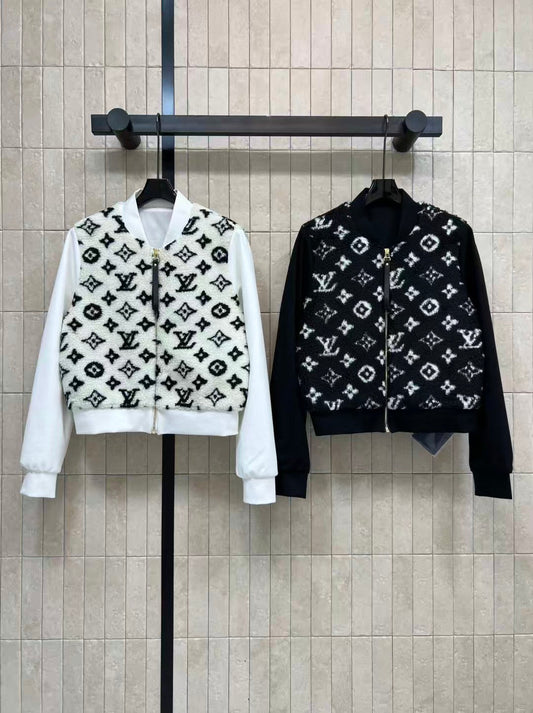 Old fashioned lambswool patchwork jacket