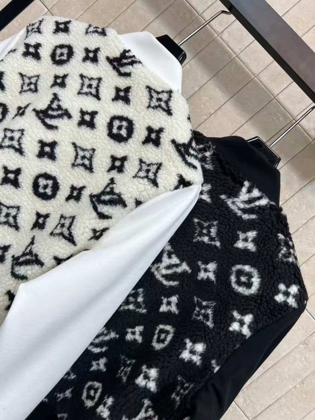 Old fashioned lambswool patchwork jacket