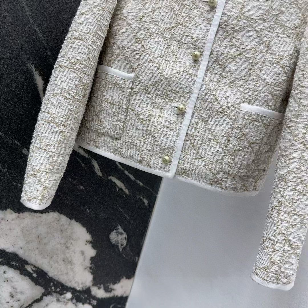 Raglan suit jacket + A-line skirt set