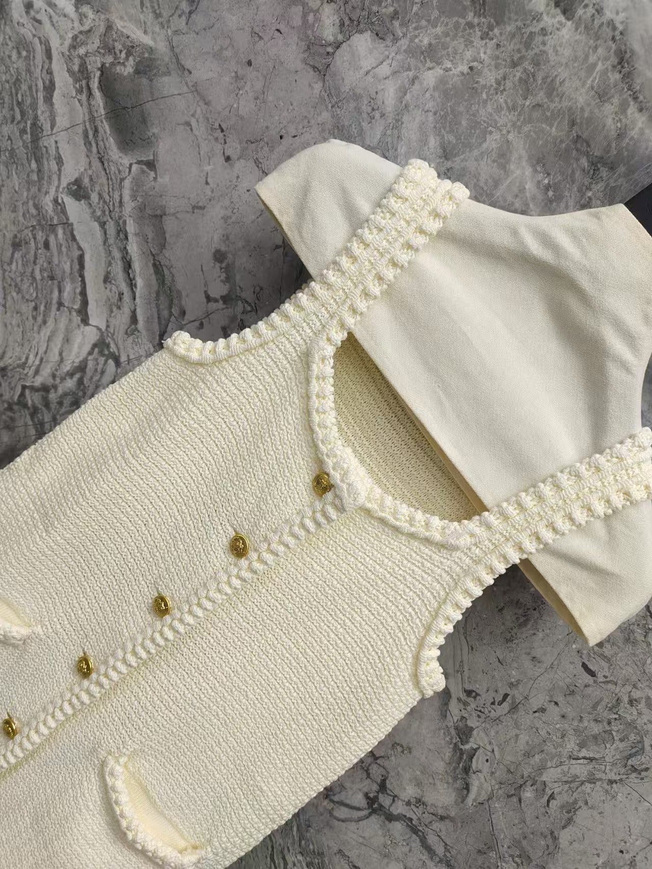 New woven vest skirt