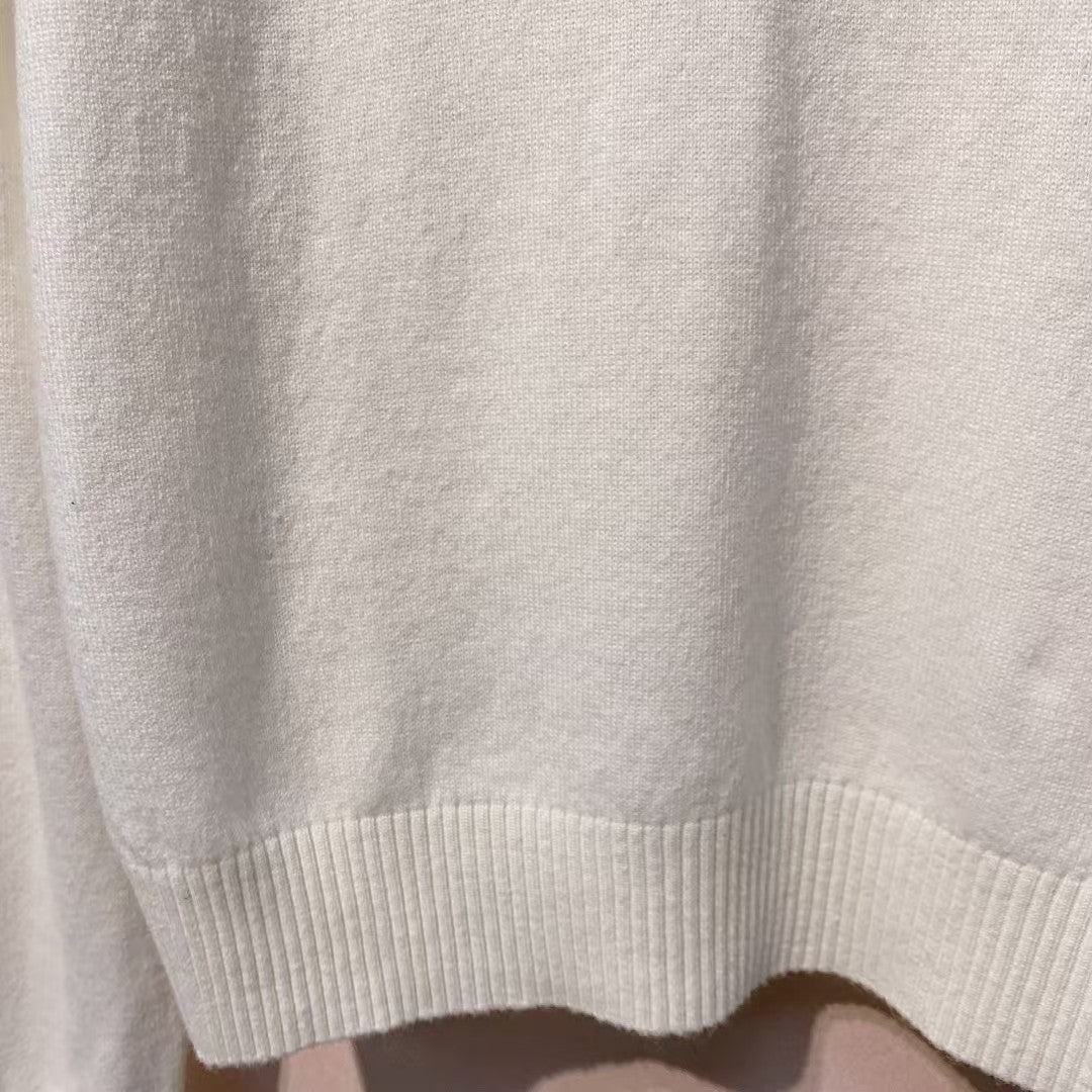 New autumn and winter knitted round neck top