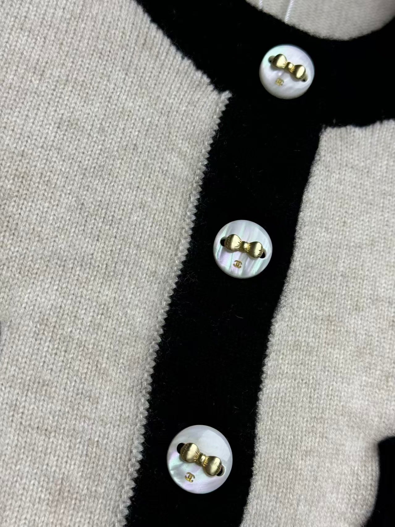 Fake two-piece cashmere sweater