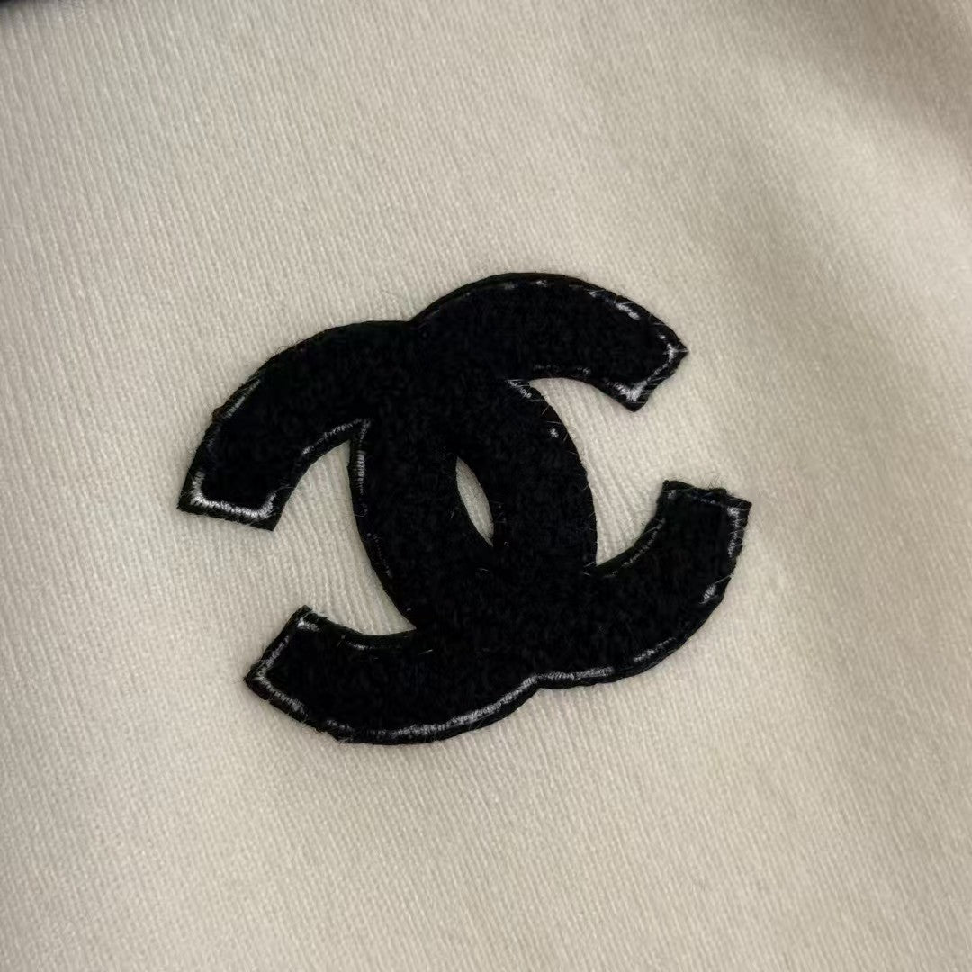 Embroidered Polo Wool Knit Sweater