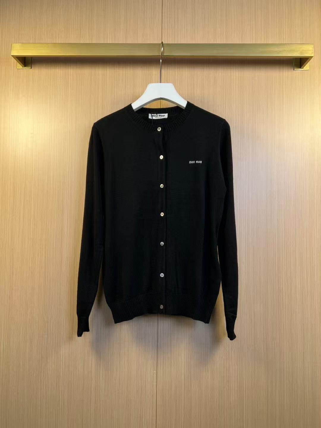 Cashmere blend knit cardigan