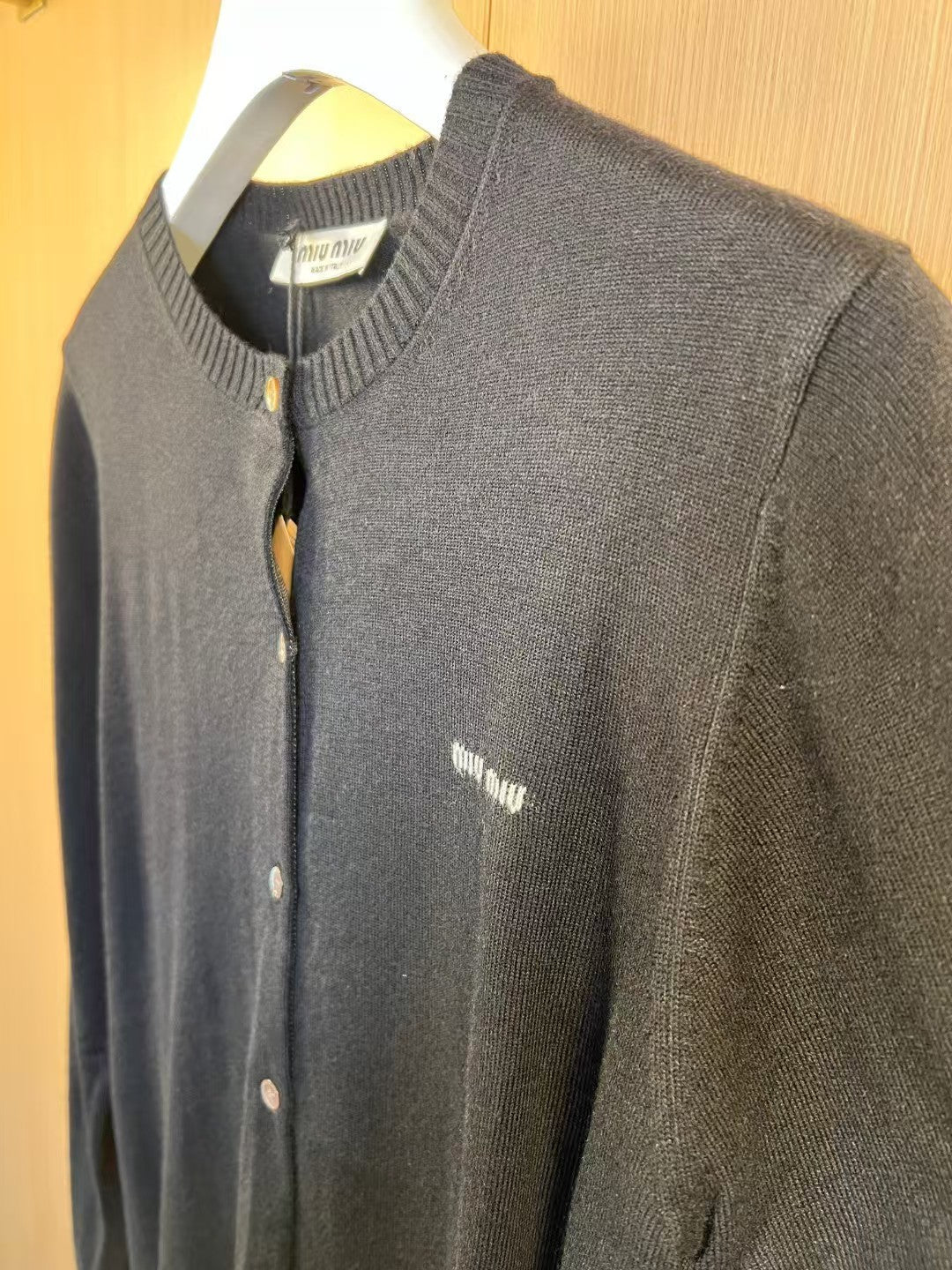 Cashmere blend knit cardigan