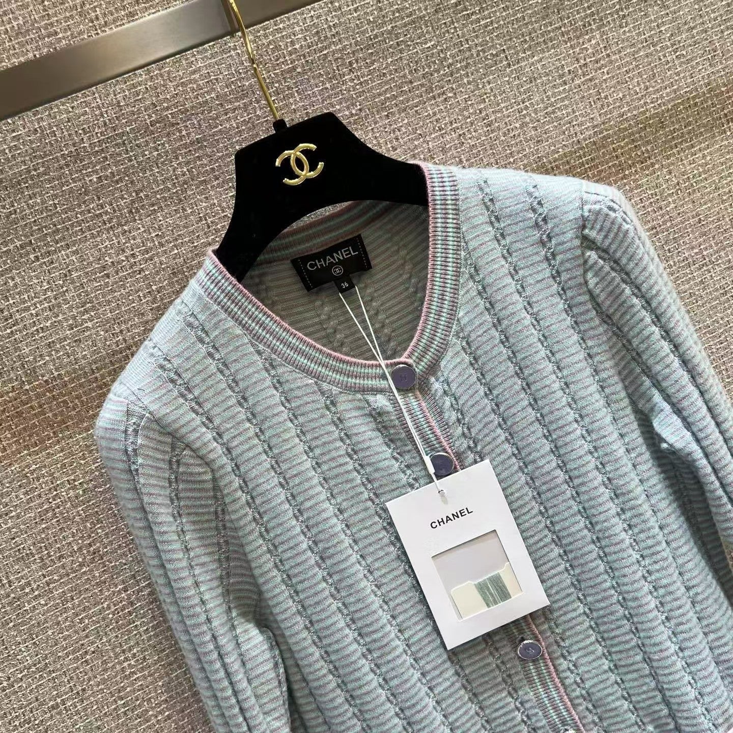 Pocket slim-fit cashmere knit cardigan