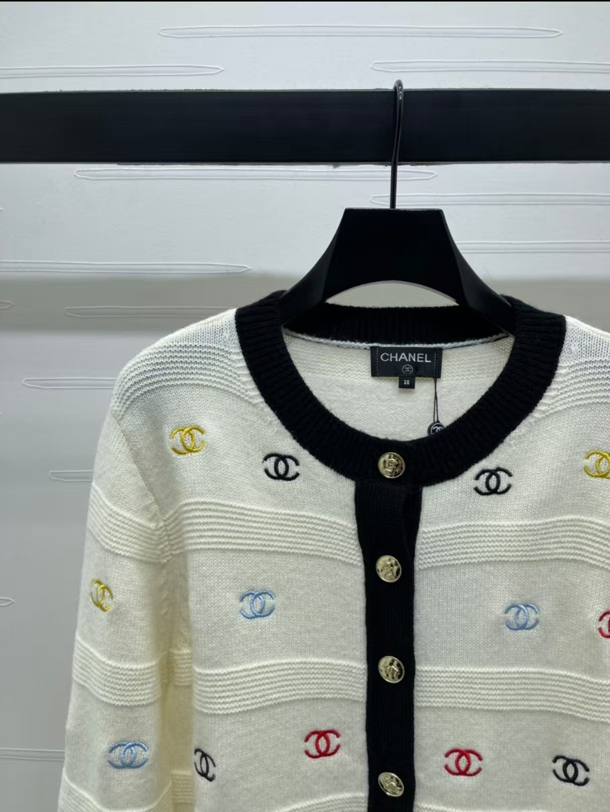 Embroidered double C cardigan