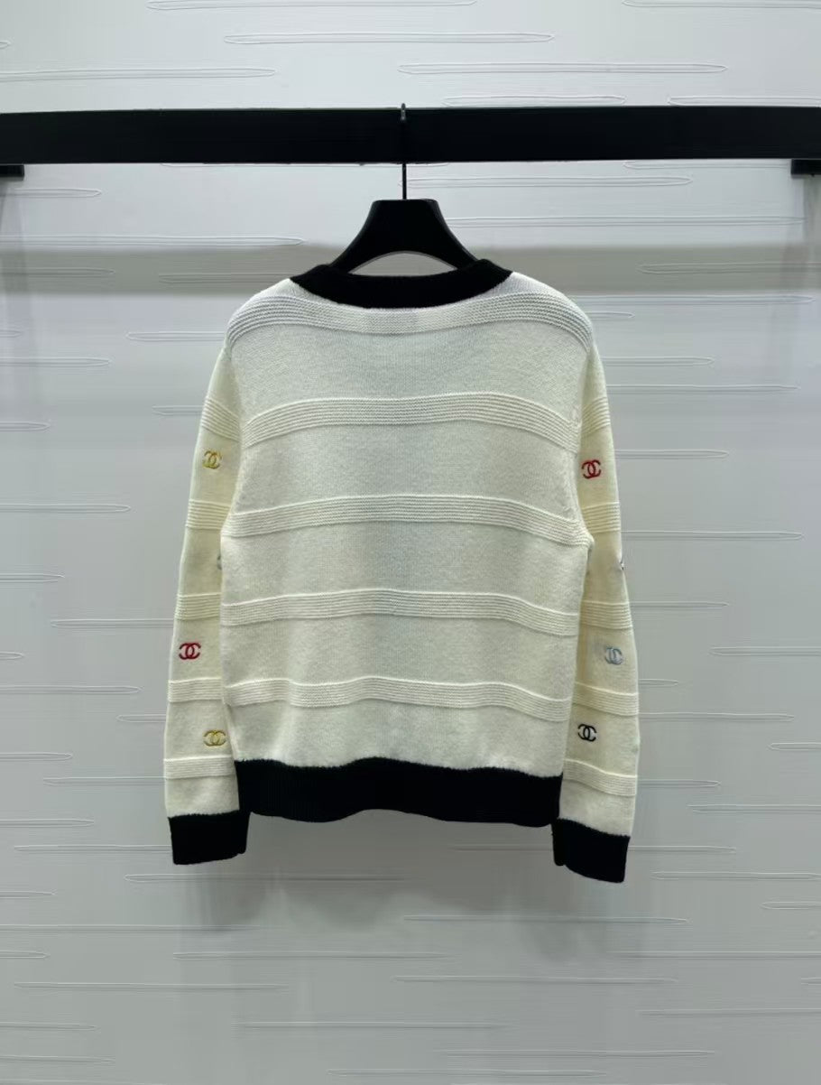 Embroidered double C cardigan