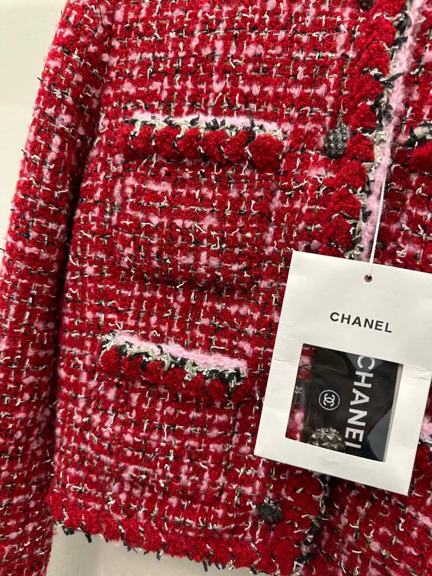 Crew neck knitted jacket