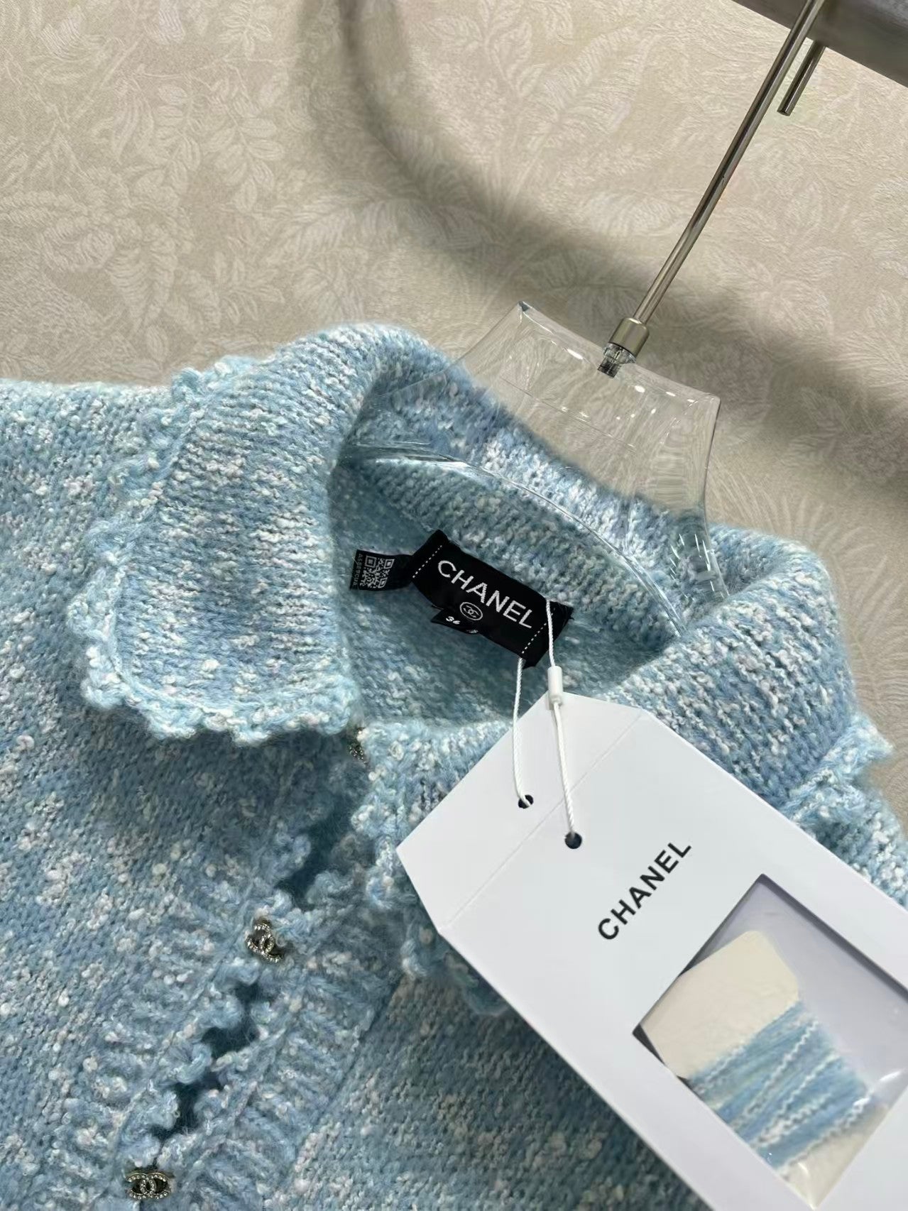 New Embroidered Lace Knit Cardigan