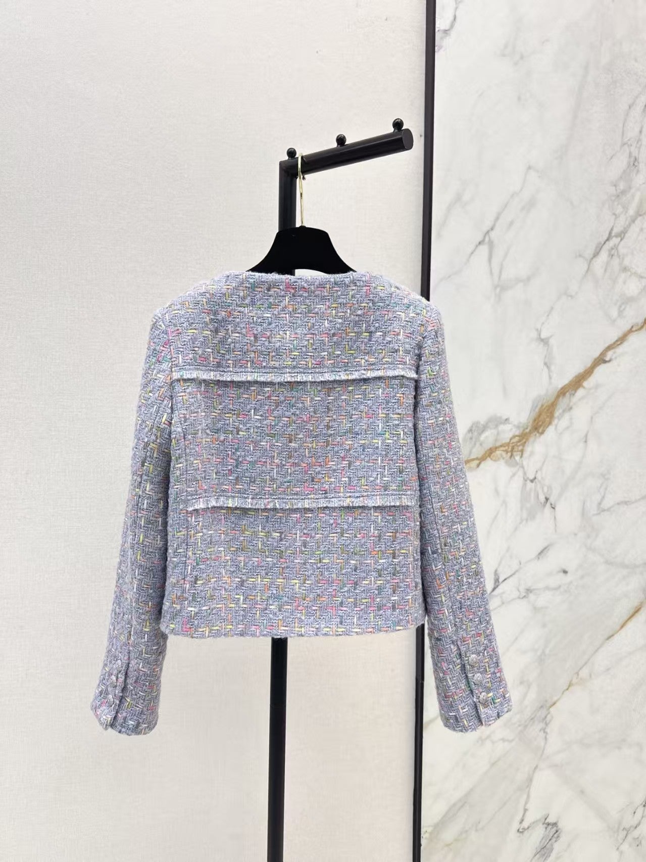 New woven tweed short jacket