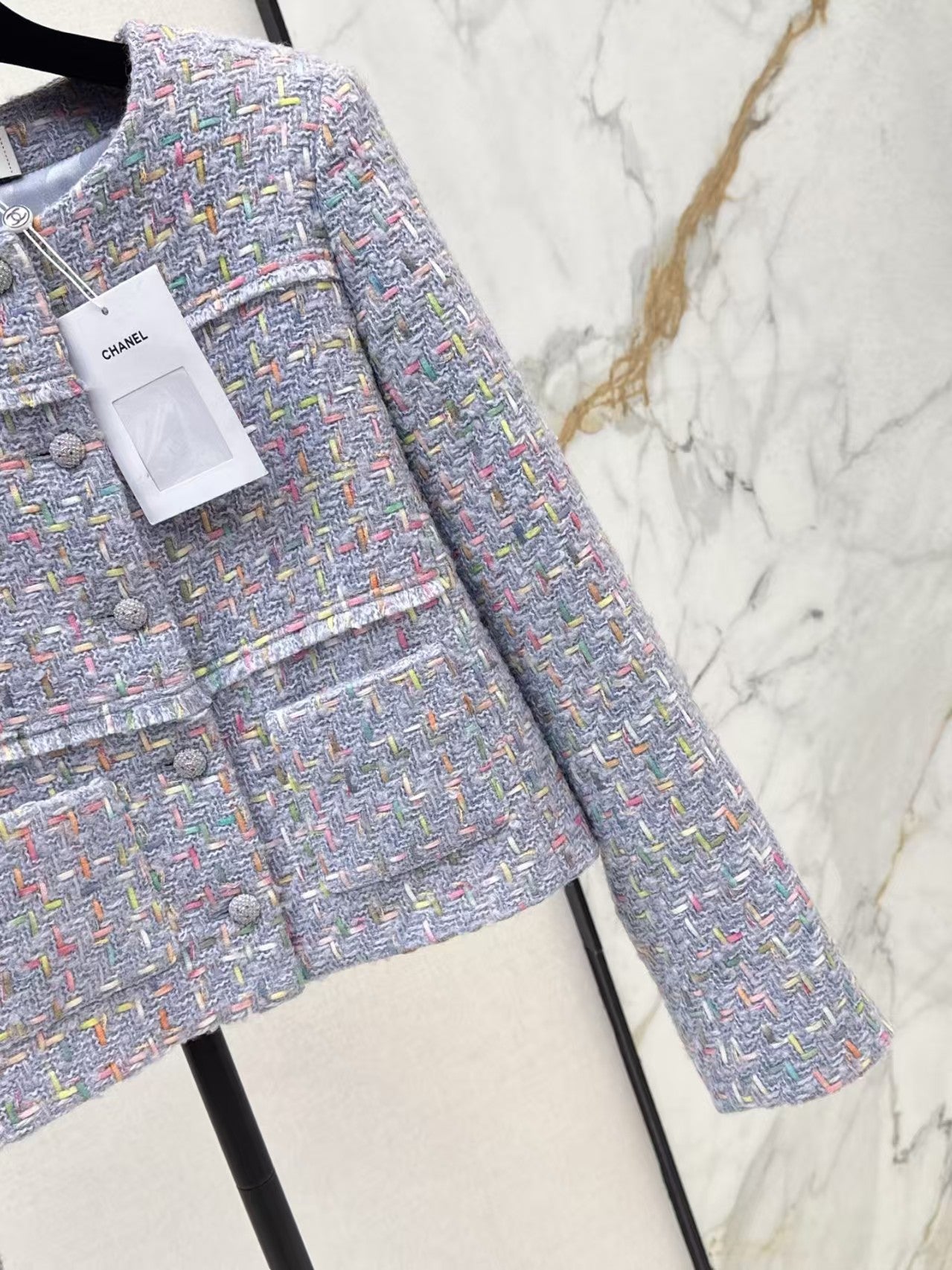 New woven tweed short jacket